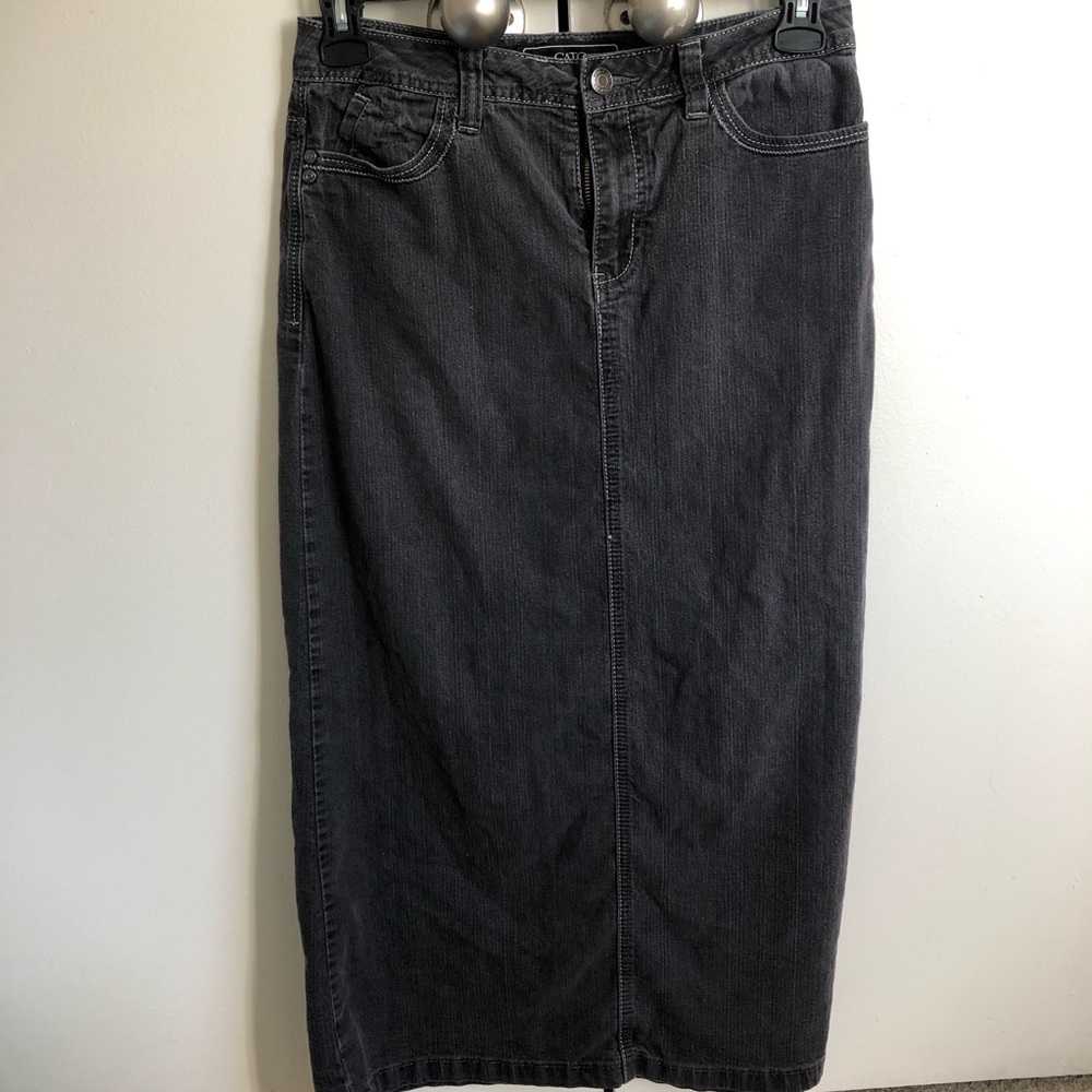 Dark jean skirt